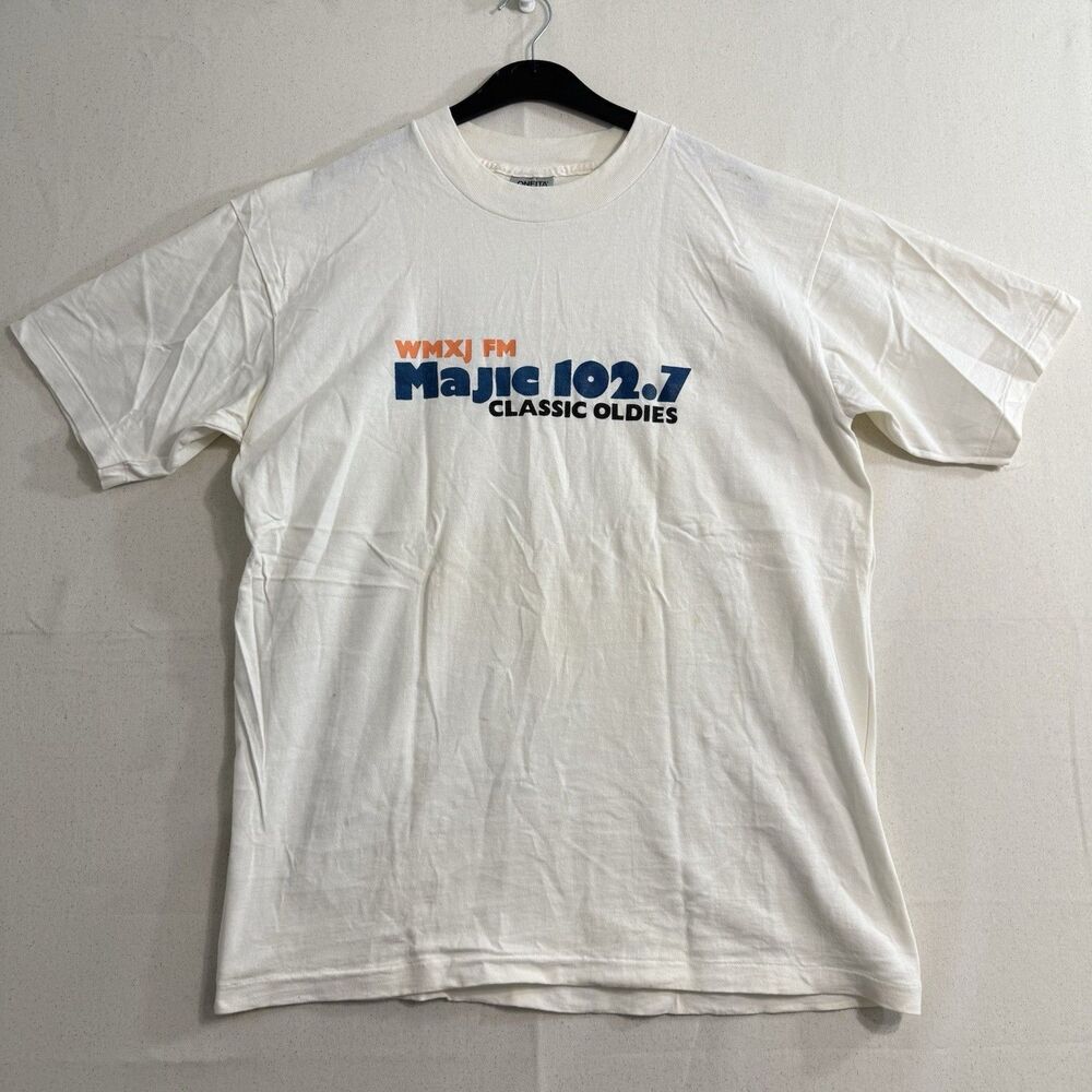 Men Vintage Miami Magic 102.7 FM Size XL Shirt Made in USA  *read details